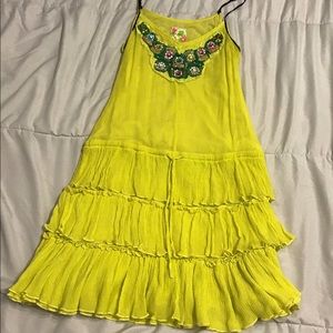 Free People Neon Embellished Dress